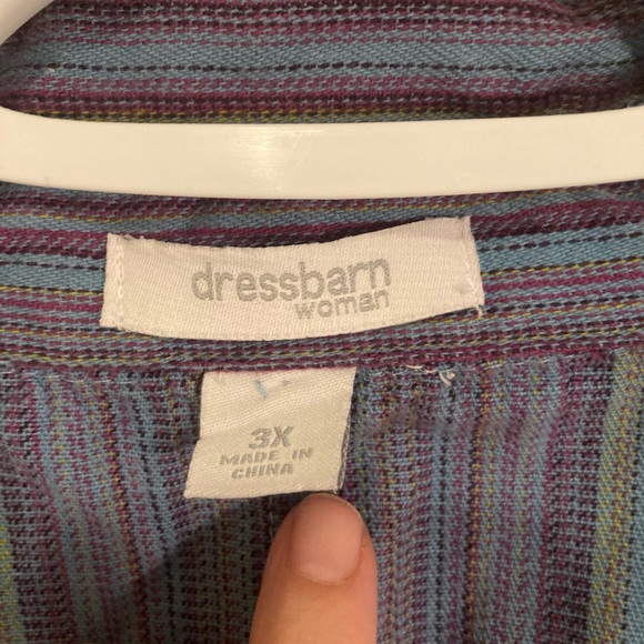 Striped zip up blouse - Picture 5 of 6